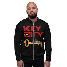 Load image into Gallery viewer, "Key to the City Logo" Unisex Bomber Jacket