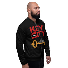 Load image into Gallery viewer, "Key to the City Logo" Unisex Bomber Jacket