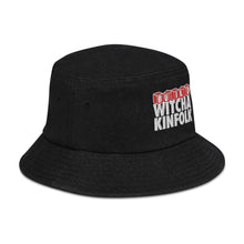 Load image into Gallery viewer, "Build Witcha Kinfolk" Denim bucket hat