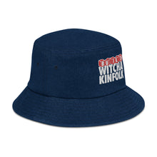 Load image into Gallery viewer, "Build Witcha Kinfolk" Denim bucket hat
