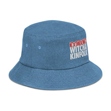Load image into Gallery viewer, "Build Witcha Kinfolk" Denim bucket hat