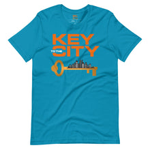 Load image into Gallery viewer, Orange "Key to the City Logo" Unisex T-Shirt