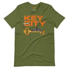Load image into Gallery viewer, Orange "Key to the City Logo" Unisex T-Shirt