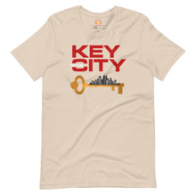 Load image into Gallery viewer, Red "Key to the City Logo" Unisex T-Shirt