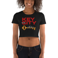 Load image into Gallery viewer, "Key to the City Logo" Women’s Crop Tee