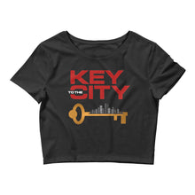 Load image into Gallery viewer, "Key to the City Logo" Women’s Crop Tee