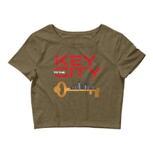 Load image into Gallery viewer, "Key to the City Logo" Women’s Crop Tee